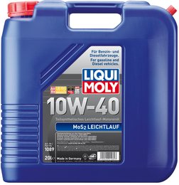 Моторное масло с молибденом Liqui Moly MoS2 Leichtlauf 10W-40, 20 л