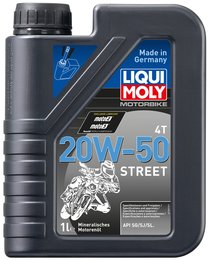 Моторное масло для мототехники Liqui Moly Motorbike 4T 20W-50 Street, 1 л