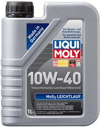 Моторное масло с молибденом Liqui Moly MoS2 Leichtlauf 10W-40, 1 л