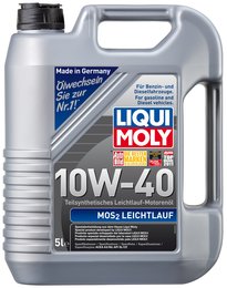 Моторное масло с молибденом Liqui Moly MoS2 Leichtlauf 10W-40, 5 л