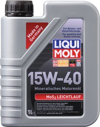 Моторное масло с молибденом Liqui Moly MoS2 Leichtlauf 15W-40, 1 л