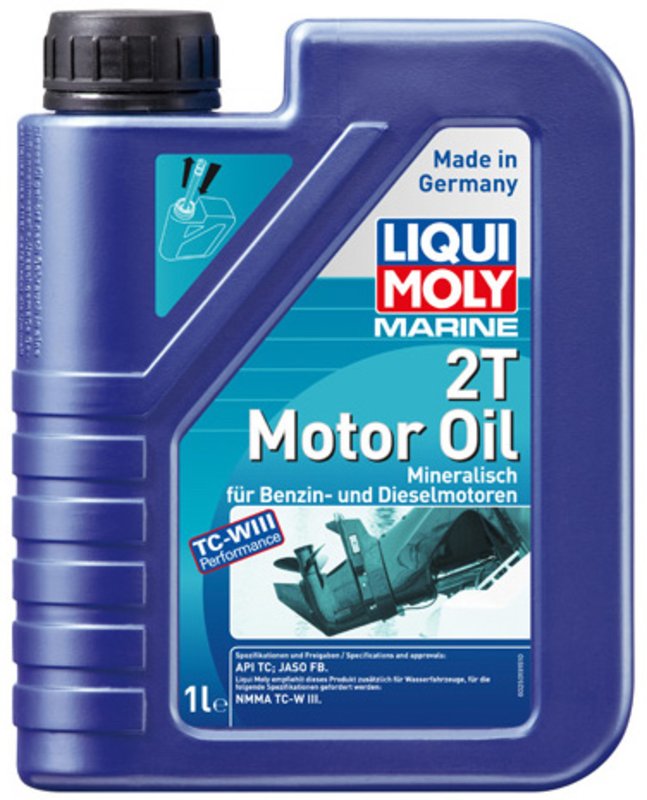 Масло для лодочных моторов Liqui Moly Marine 2T Motor Oil, 1 л - Фото 1