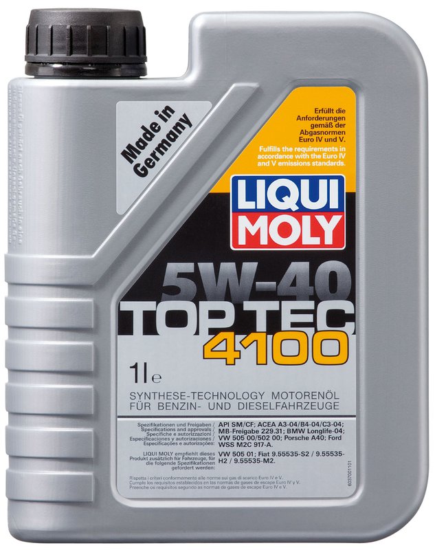 Моторное масло Liqui Moly Top Tec 4100 5W-40, 1 л - Фото 1