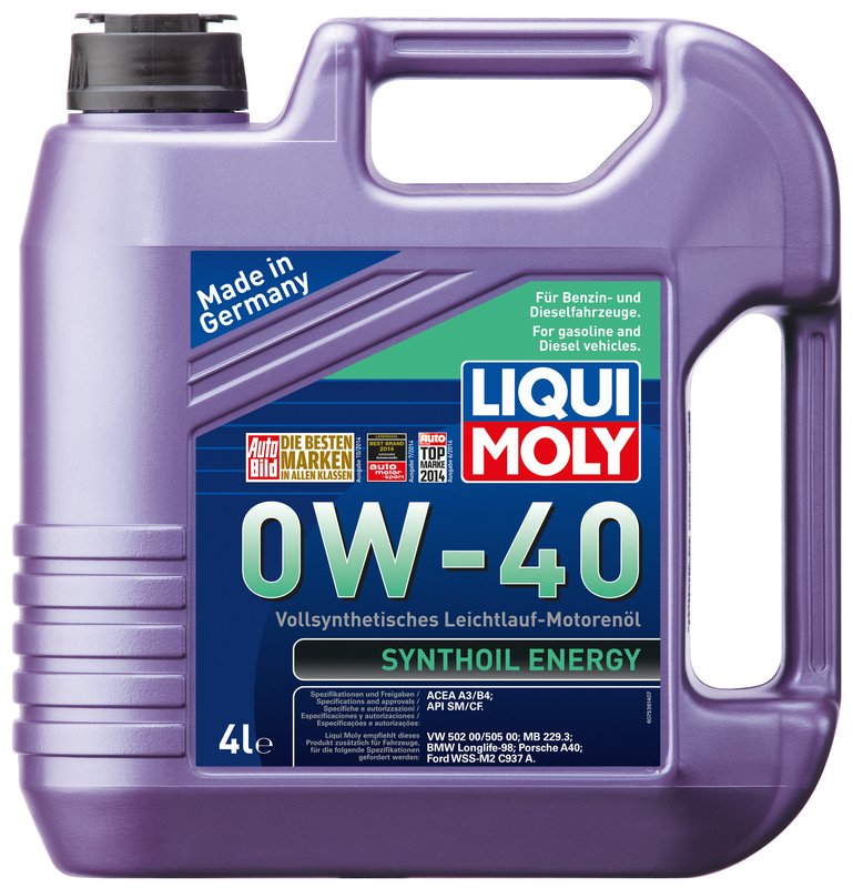 Моторное масло Liqui Moly Synthoil Energy 0W-40, 4 л - Фото 1 Моторное масло Liqui Moly Synthoil Energy 0W-40, 4 л - Фото 1