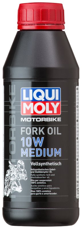Масло для вилок и амортизаторов Liqui Moly Motorbike Fork Oil Light 10W, 0,5 л - Фото 1