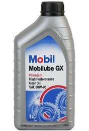 Трансмиссионное масло Mobil Mobilube GX 80W-90 GL-4, 1 л