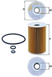 Масляный фильтр Mahle Original OX388D