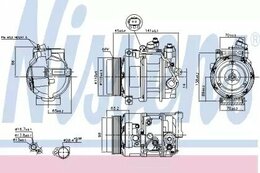 Компрессор Nissens 890634, кондиционер