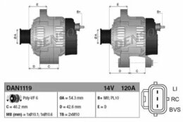 Генератор Denso DAN1119