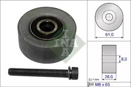 Паразитный / Ведущий ролик INA 532047210, зубчатый ремень