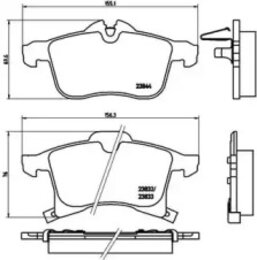 Комплект тормозных колодок Brembo P59045 23832, дисковый тормоз DIRECTIONAL BRAKE PADS