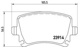 Комплект тормозных колодок Brembo P85073 23914, дисковый тормоз