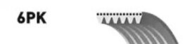 Поликлиновой ремень Gates 6PK1228 6PK1225 Micro-V® Horizon