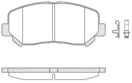 Комплект тормозных колодок Remsa 1513.02 PCA151302, дисковый тормоз