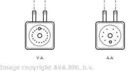 Масляный радиатор AVA Quality Cooling VW3148, двигательное масло