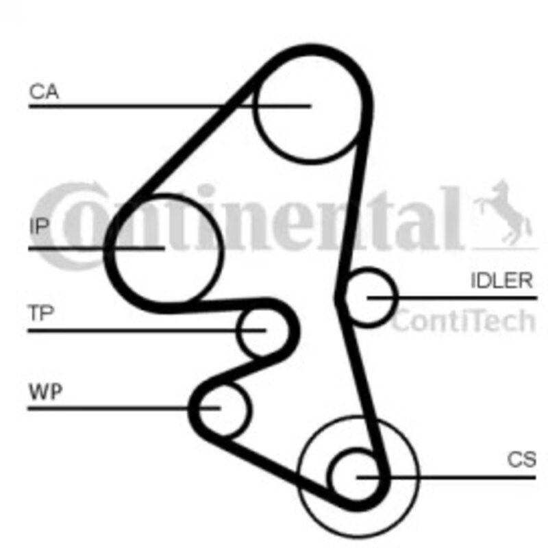 Ремень ГРМ Contitech CT1203 CHDR13439 - Фото 1