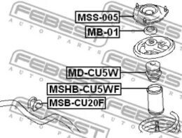 Амортизатор Febest MD-CU5W - Фото 2