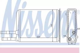 Теплообменник Nissens 73984, отопление салона