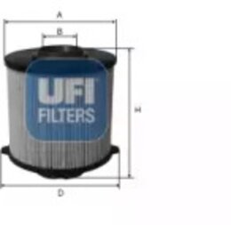 Топливный фильтр UFI 26.058.00