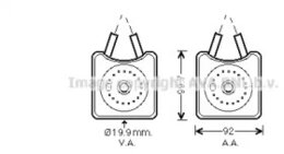 Масляный радиатор AVA Quality Cooling VW3215, двигательное масло