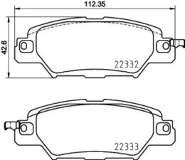 Комплект тормозных колодок Brembo P49053, дисковый тормоз