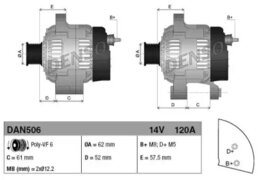 Генератор Denso DAN506 - Фото 4