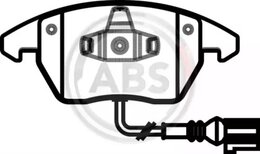 Комплект тормозных колодок A.B.S. 37414, дисковый тормоз