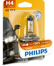 Лампа галогенная Philips Vision +30% H4 12V 60/55W 1 шт. Блистер