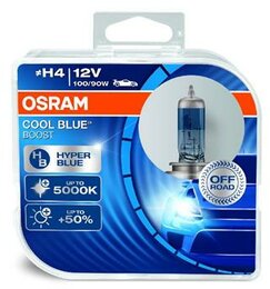 Лампа галогенная Osram Cool Blue Boost +50% H4 12V 100/90W 2 шт. Блистер