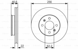 Тормозной диск Bosch 0986479R77 BD1875