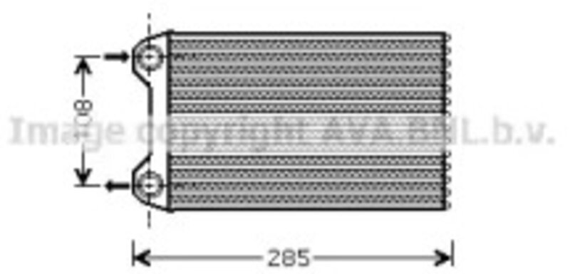 Теплообменник AVA Quality Cooling AIA6223, отопление салона - Фото 1 Теплообменник AVA Quality Cooling AIA6223, отопление салона - Фото 1
