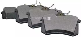 Комплект тормозных колодок JP Group 1163706310 7M0698451ALT, дисковый тормоз JP Group
