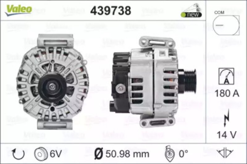 Генератор Valeo 439738 - Фото 1
