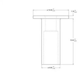 Заклепка Beral 93058 8x15, накладки барабанного тормоза Federal-Mogul