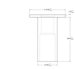 Заклепка Beral 93060 8x20, накладки барабанного тормоза Federal-Mogul