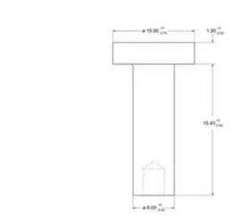Заклепка Beral 93251 8x15, накладки барабанного тормоза Federal-Mogul