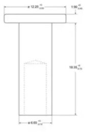 Заклепка Beral 93280 6, накладки барабанного тормоза Federal-Mogul