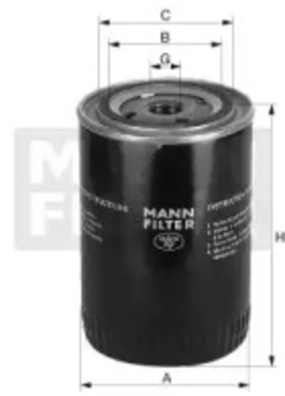 Гидрофильтр Mann Filter W1374/2, автоматическая коробка передач, Фильтр, Гидравлическая система прив - Фото 1