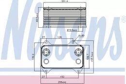 Масляный радиатор Nissens 90690, двигательное масло