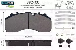 Комплект тормозных колодок Valeo 882400, дисковый тормоз SMARTPACK