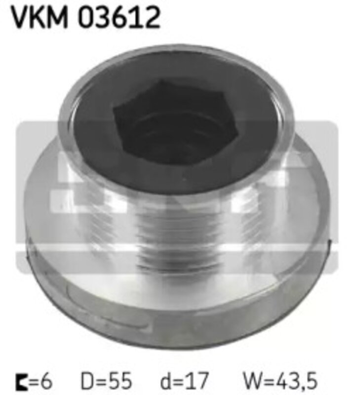 Механизм свободного хода генератора SKF VKM03612 VKN350 - Фото 1