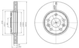 Тормозной диск Delphi BG4317C