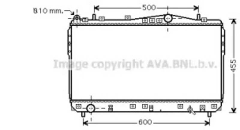 Радиатор AVA Quality Cooling DW2073, охлаждение двигателя - Фото 1 Радиатор AVA Quality Cooling DW2073, охлаждение двигателя - Фото 1