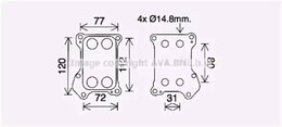 Масляный радиатор AVA Quality Cooling OL3688, двигательное масло