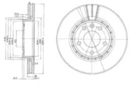 Тормозной диск Delphi BG3768C