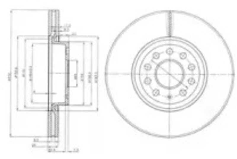 Тормозной диск Delphi BG3953C - Фото 1 Тормозной диск Delphi BG3953C - Фото 1
