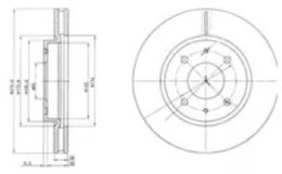 Тормозной диск Delphi BG4068