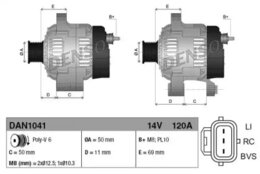 Генератор Denso DAN1041