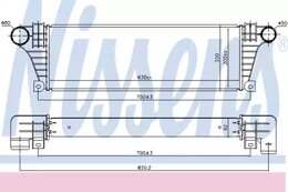 Интеркулер Nissens 96857
