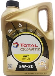 Моторное масло Total Quartz Ineo Long Life 5W-30 (VW 504.00/507.00), 5 л